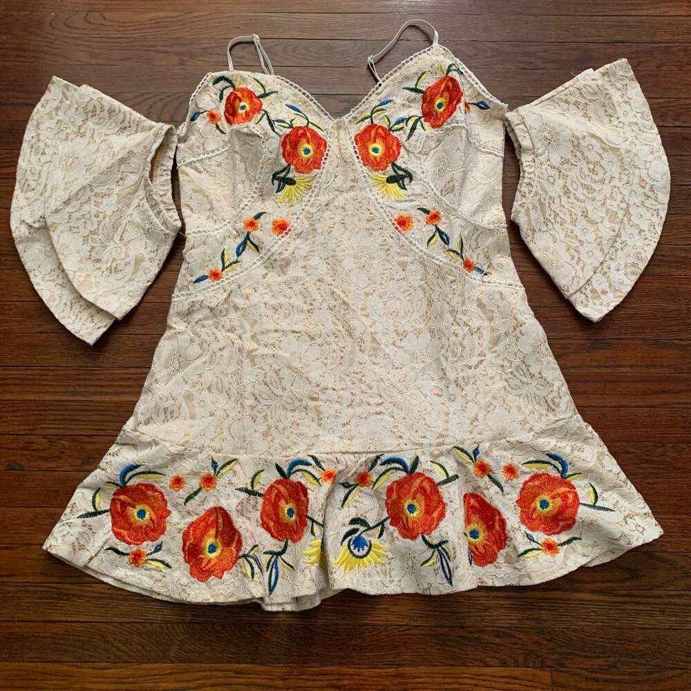 Banjul Spaghetti Strap Lace Dress NWOT